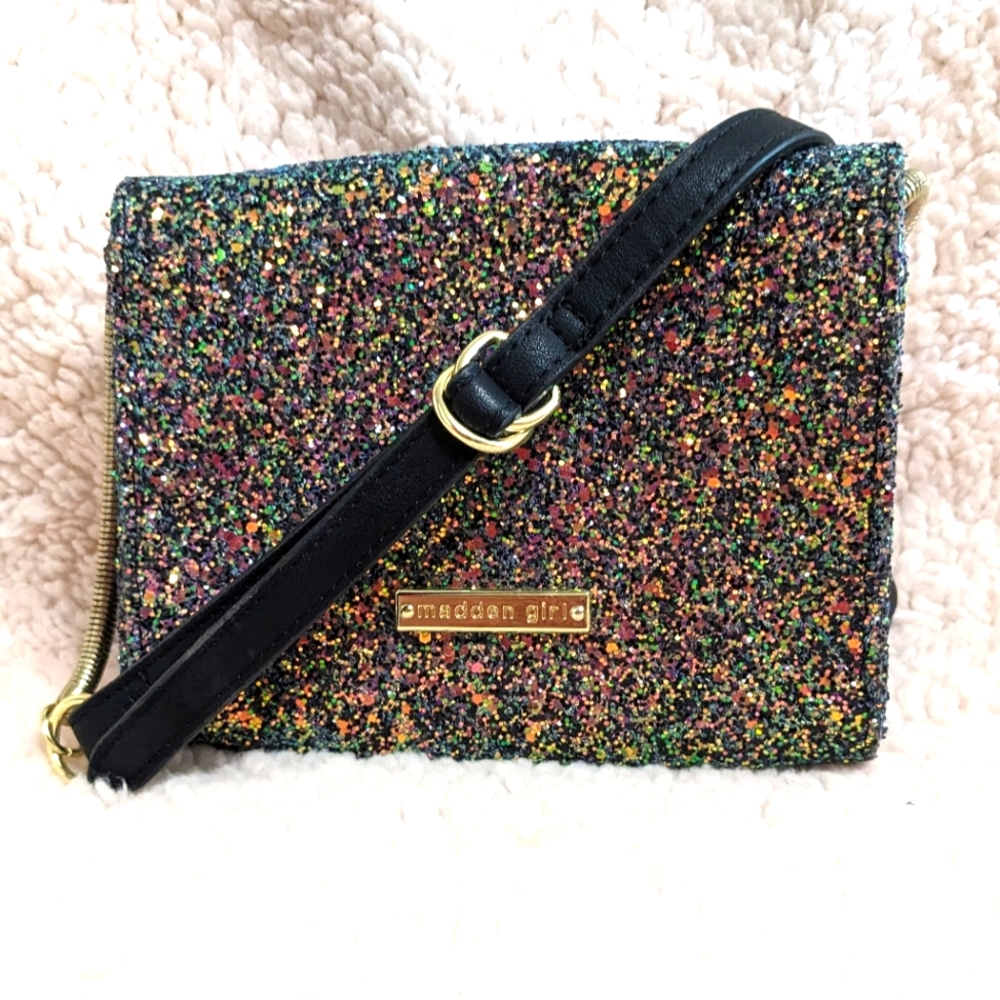 Madden Girl rainbow sequin crossbody